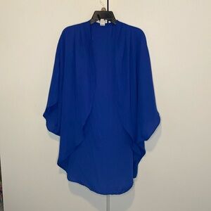 Royal Blue kimono sheer